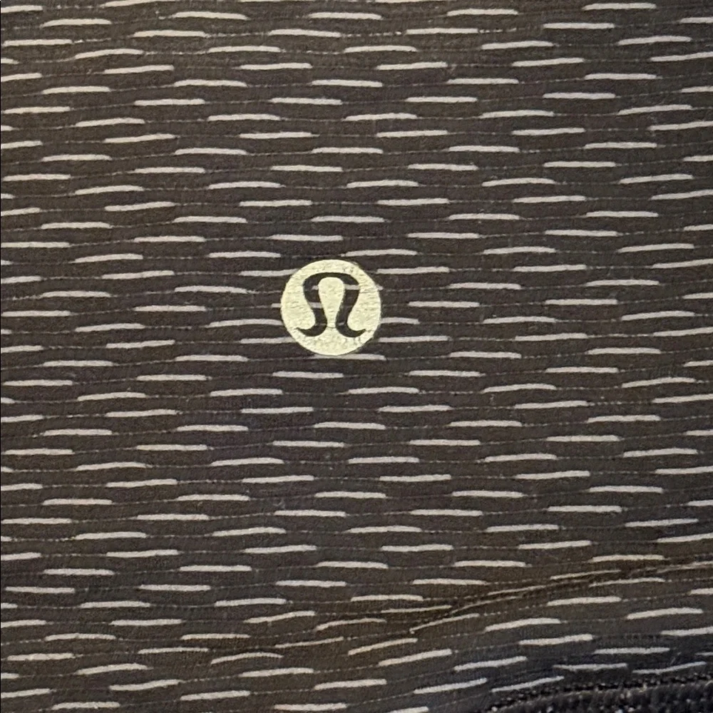 lululemon athletica Wunder Under Score Jacquard Black Cropped High Rise Leggings